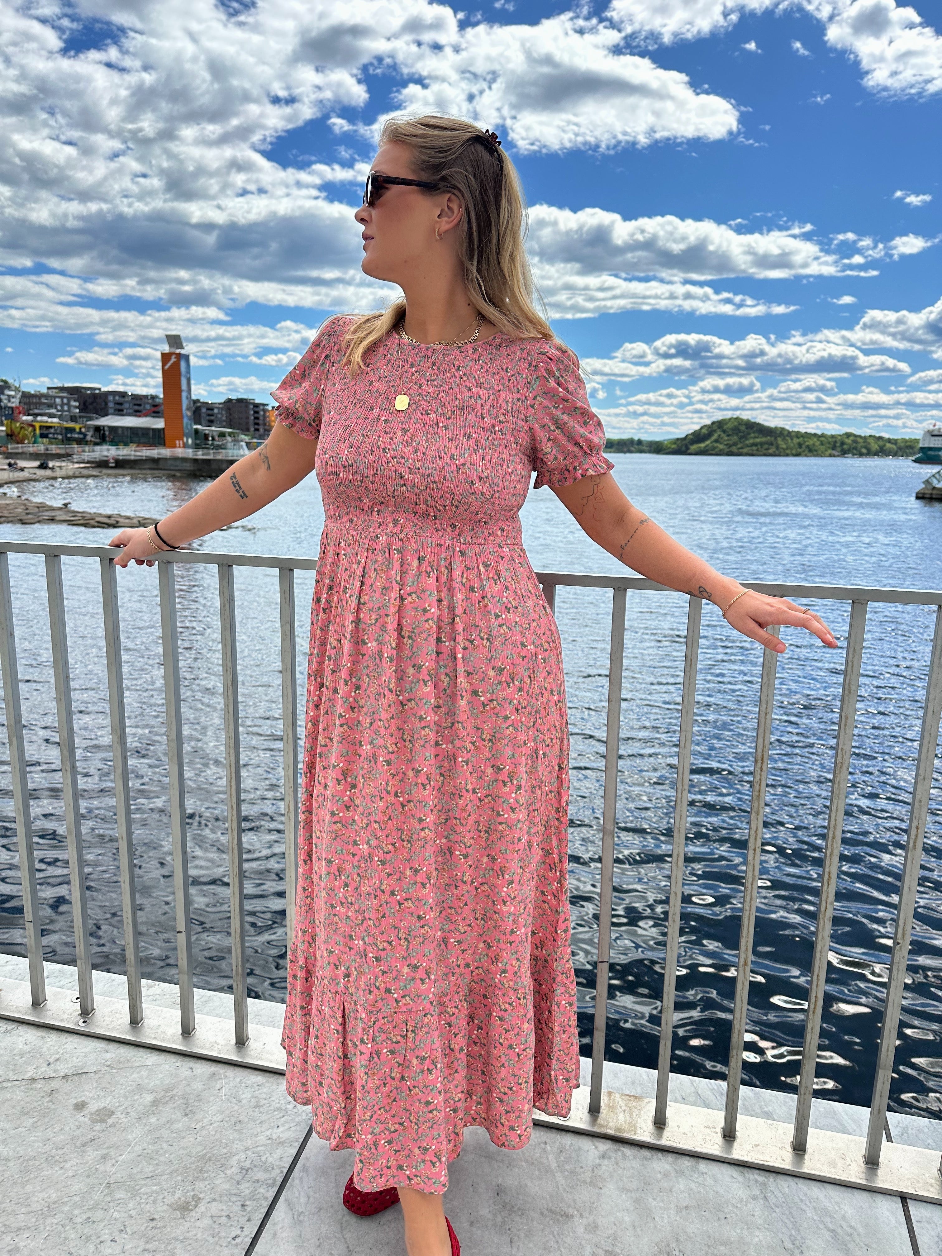 VIGREIS Long Dress - Mauveglow